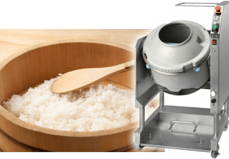 Large category_Cooked rice and rice-crunching system